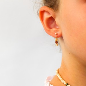 Boucles d'oreilles nacre et Rhyolite BONACENF0014V