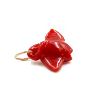 Raie en corail rouge véritable PDCORF0031O