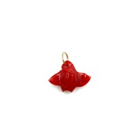 Raie en corail rouge véritable PDCORF0031O