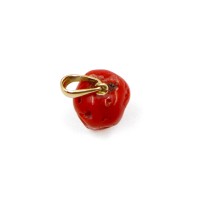 Crâne en corail rouge véritable PDCORF0030O