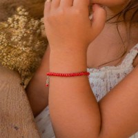 Bracelet en rondelles de corail BRCORENF0027A