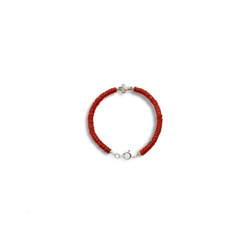 Bracelet homme en corail  BRCORH002A