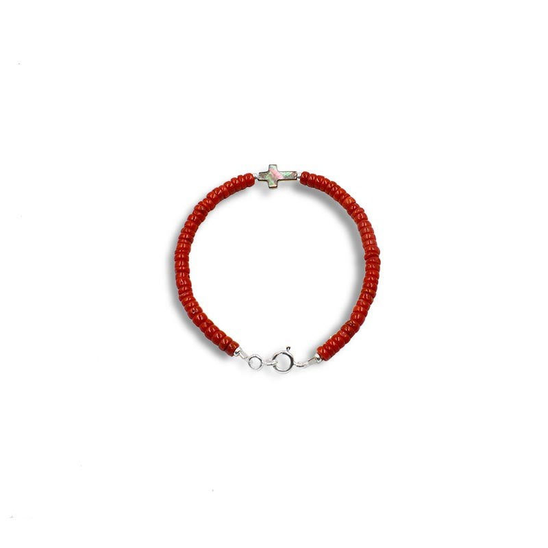 Bracelet homme en corail  BRCORH002A