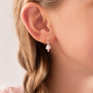 Boucles d'oreilles étoile en nacre BONACENF007A