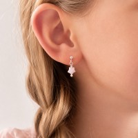 Boucles d'oreilles étoile en nacre BONACENF007A