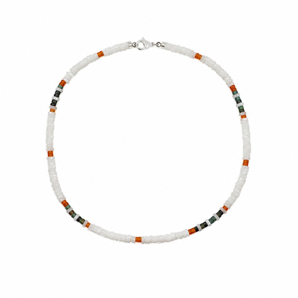 Collier nacre et pierres semi-précieuses CONACHOO9A