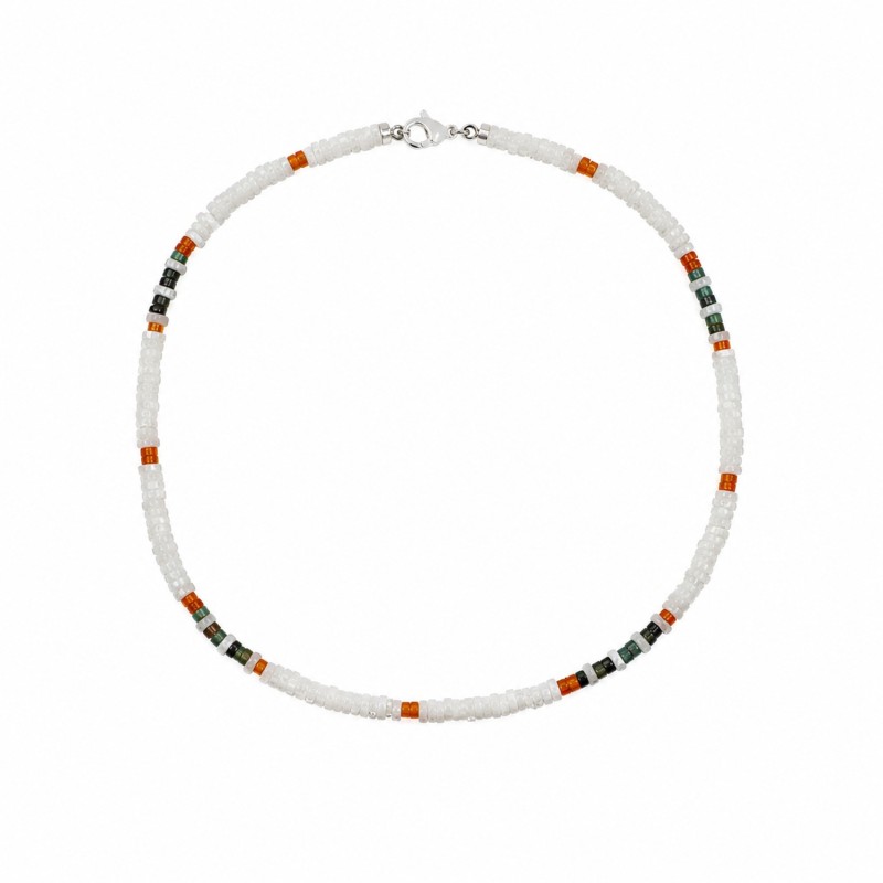 Collier nacre et pierres semi-précieuses CONACHOO9A