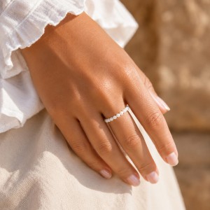 Bague en perles de nacre BANACF003A