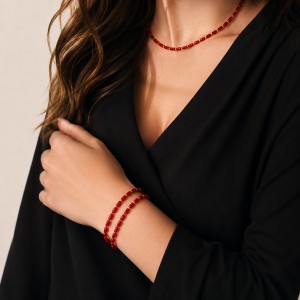 Bracelet en tubes de corail BRCORF0071V