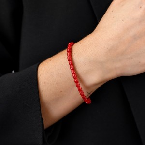 Bracelet en corail rouge BRCORF004O
