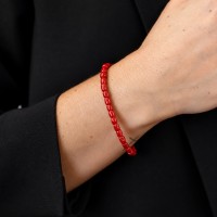 Bracelet en corail rouge BRCORF004O