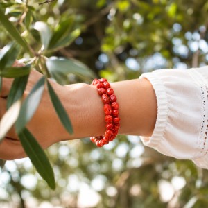 Bracelet en corail rouge BRCORF0017A