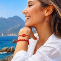Bracelet en corail rouge BRCORF002A
