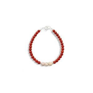 Bracelet homme perles de corail BRCORH004A