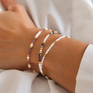 Bracelet nacre et vermeil BRNACF0030G