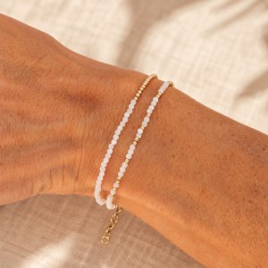 Bracelet en nacre et vermeil BRNACF0029G
