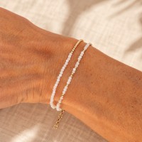 Bracelet en nacre et vermeil BRNACF0029G