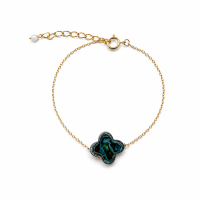 Bracelet trèfle nacre abalone BRNACF0062G