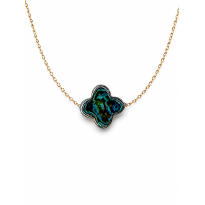 Bracelet trèfle nacre abalone BRNACF0062G