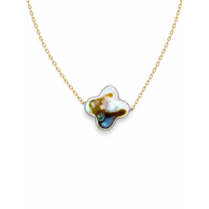 Bracelet trèfle nacre abalone BRNACF0062G