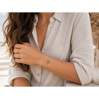 Bracelet trèfle nacre abalone BRNACF0062G