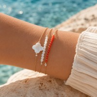 Bracelet en perles de nacre BRNACF001G