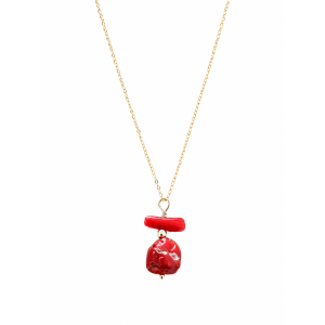 Collier long avec morceaux...