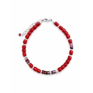 Bracelet en corail rouge,...