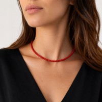 Collier en perles de corail COCORF0070G