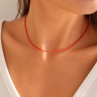 Collier perles de corail rouge corse COCORF0059G