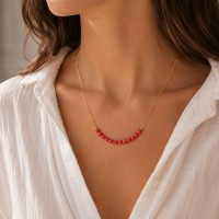 Collier perles de corail et vermeil COCORF0030G