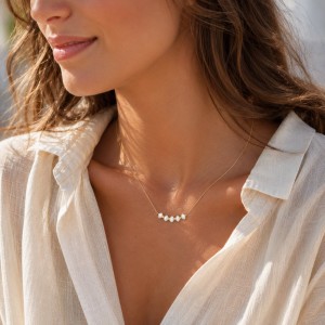 Collier en rondelles de nacre CONACF0022G