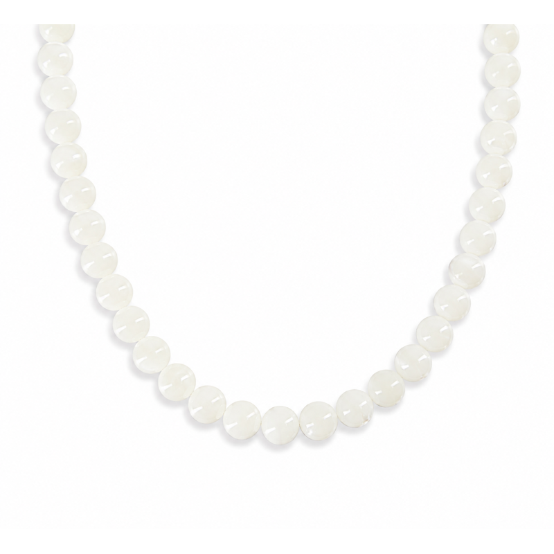 Collier en perles de nacre blanche CONACF0018A