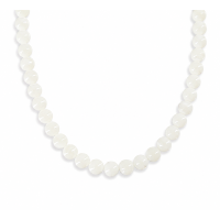 Collier en perles de nacre blanche CONACF0018A