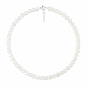 Collier en perles de nacre blanche CONACF0018A