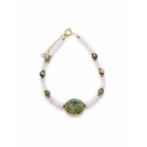 Bracelet en Rhyolite, Nacre...