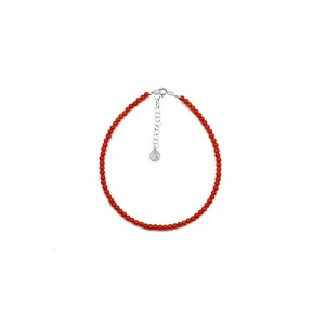 Bracelet en perles de corail rouge BRCORF0016A