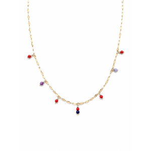 Collier pampilles, corail...