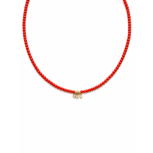 Collier choker en corail...