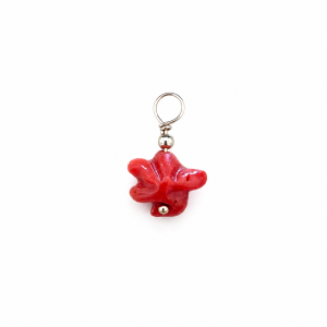 Pendentif étoile en corail rouge PDCORENF0013V