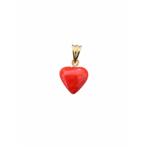 Pendentif cœur en corail...