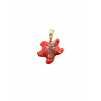 Pendentif étoile de mer en corail rouge PDCORF0038O