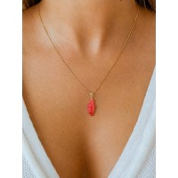 Pendentif Corse en corail rouge, en or PDCORF0039O