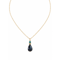 Collier en nacre grise et agate mousse CONACF0077G