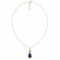 Collier en nacre grise et agate mousse CONACF0077G