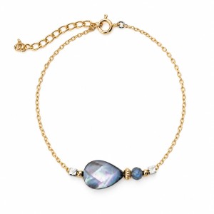 Bracelet en nacre grise et...