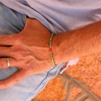 Bracelet homme en turquoise et corail rouge BRCORH0010A