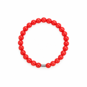 Bague en perles de corail...