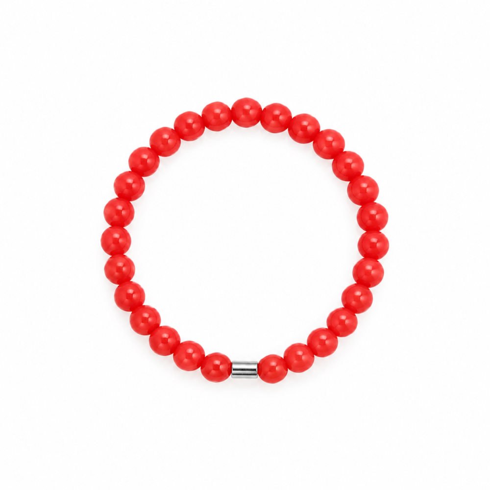 Bague en perles de corail BACORF003A