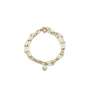 Bracelet chaine et sa perle de nacre BRNACF0014A